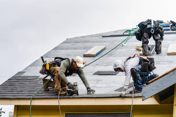 Professional Roof Replacement technician working in Hinsdale, NH